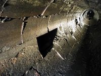 damaged storm drain