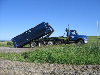 Image of Bozeman site roll-off garbage container