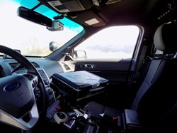 Image of inside a BPD Patrol Car